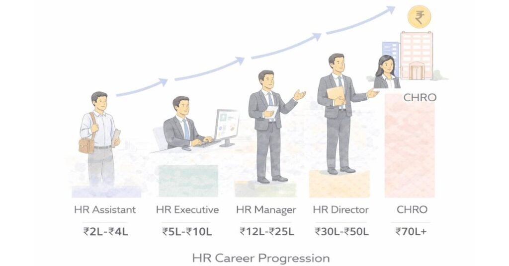 Career ladder salary chart