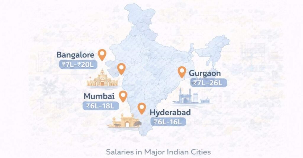 India HR salary map