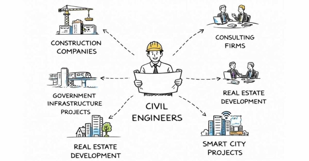 Civil Engineering Work Sectors