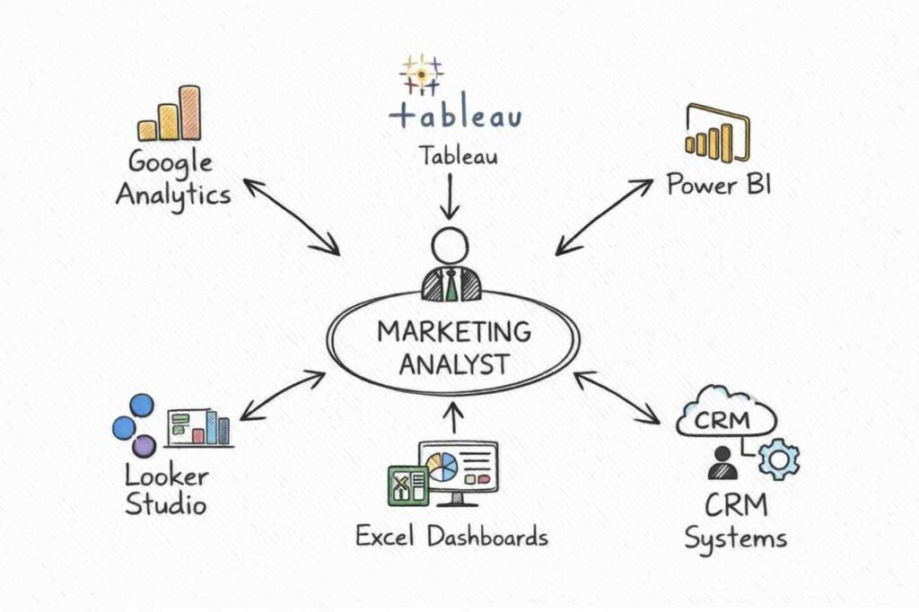 Marketing analytics tools diagram