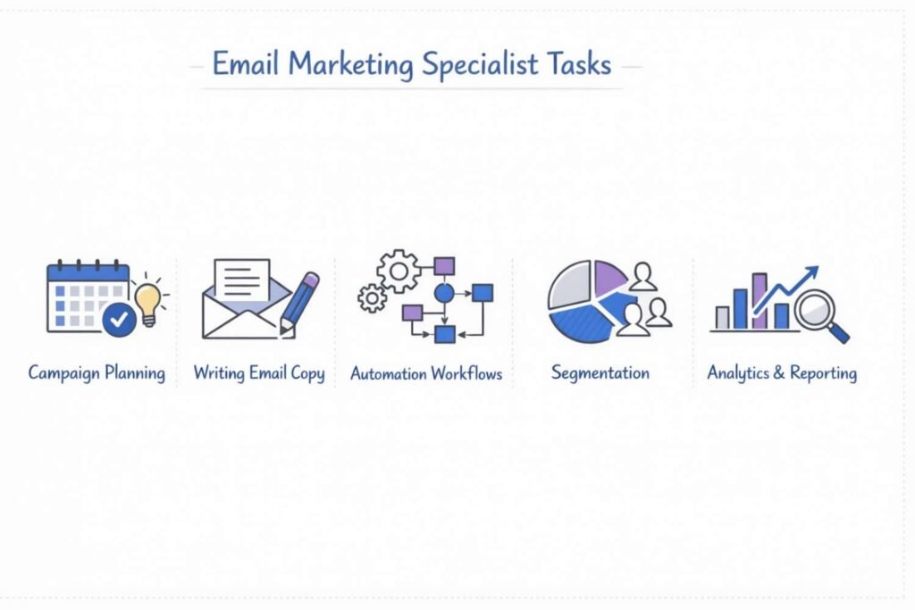 role and workflow of an email marketing specialist