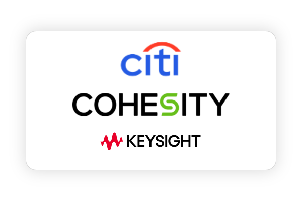Keysight, Citi and Cohesity flm poster