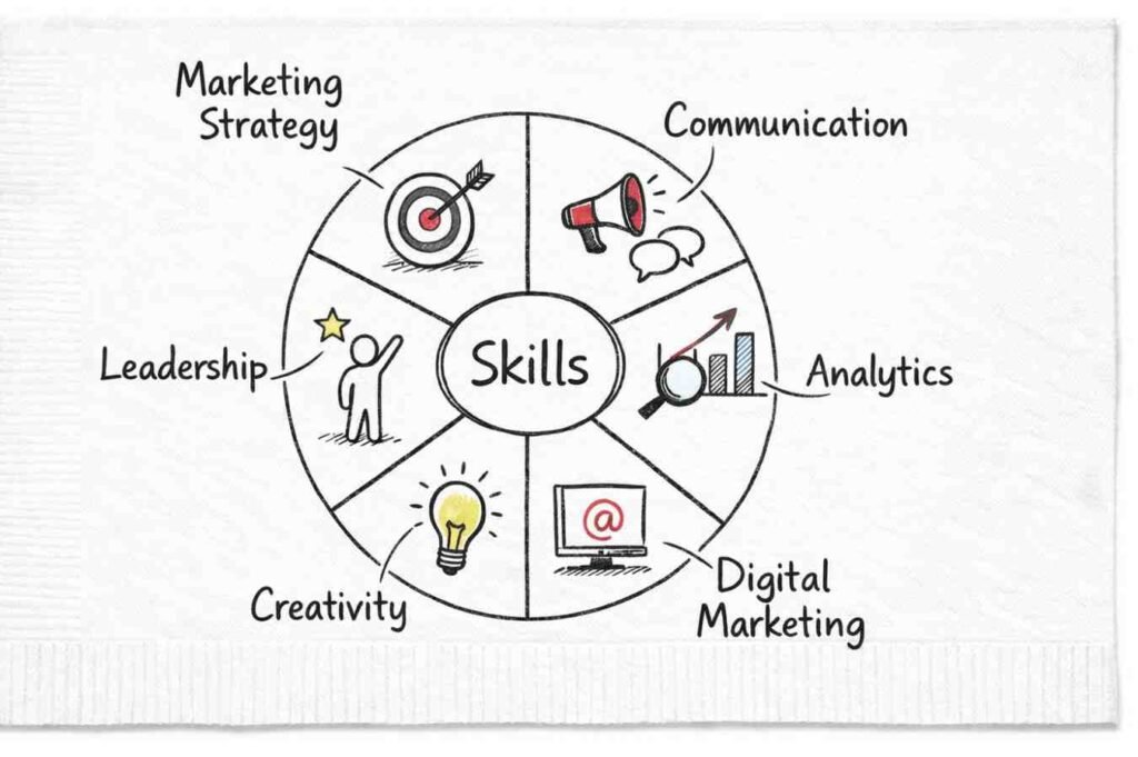 Brand manager skills infographic