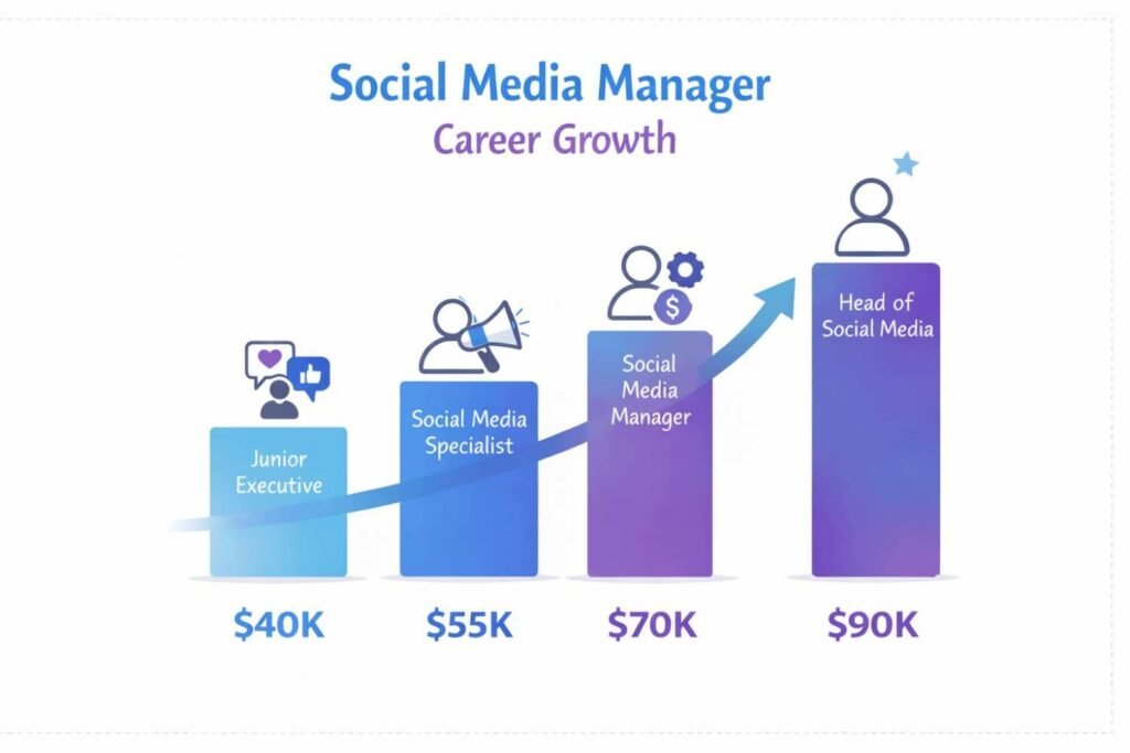 social media manager salary growth in India