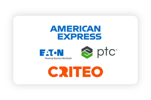 American express, PTC, Criteo and Eaton flm poster
