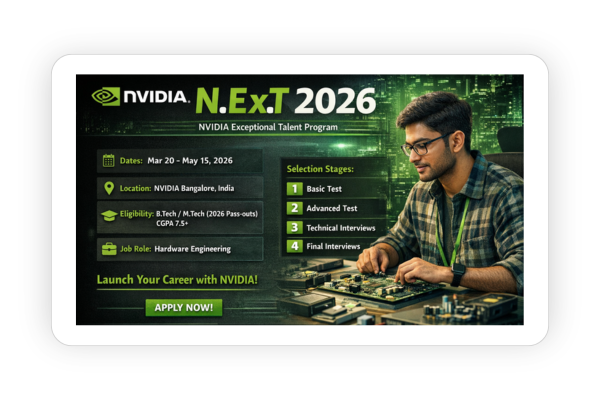 NVIDIA N.Ex.T 2026 Hiring Program – Complete Details, Eligibility & Process