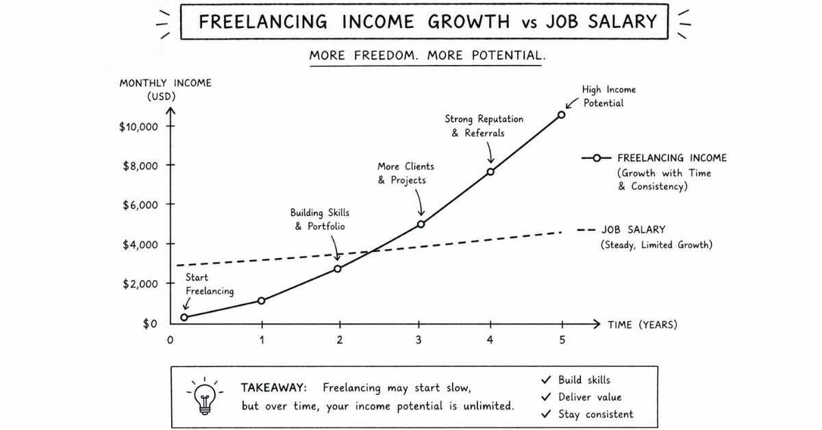 Income growth graph