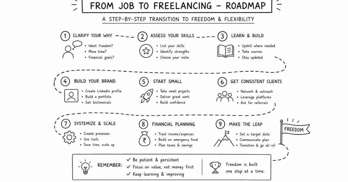 Job → freelance path