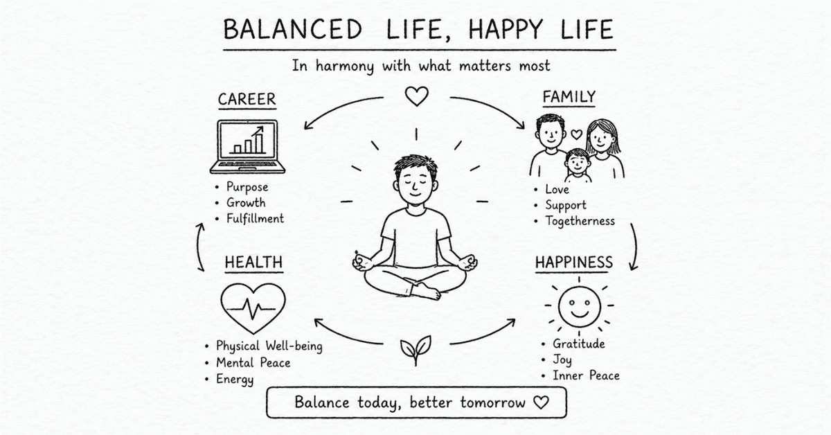 Balanced life visual