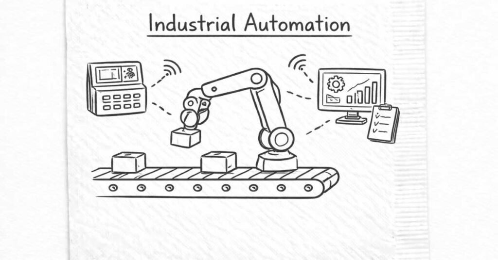 Robot + factory automation