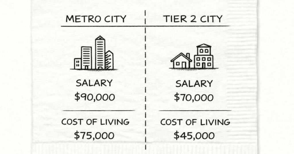 Metro vs tier 2 comparison