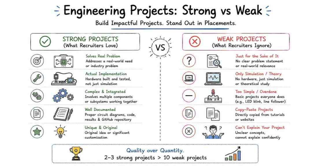 Strong vs weak project comparison