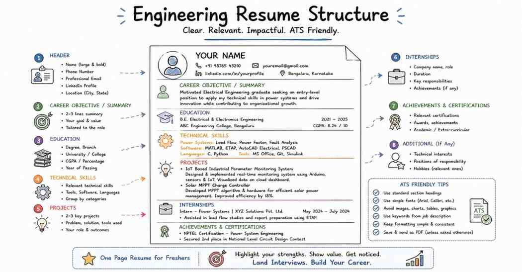 Resume structure layout