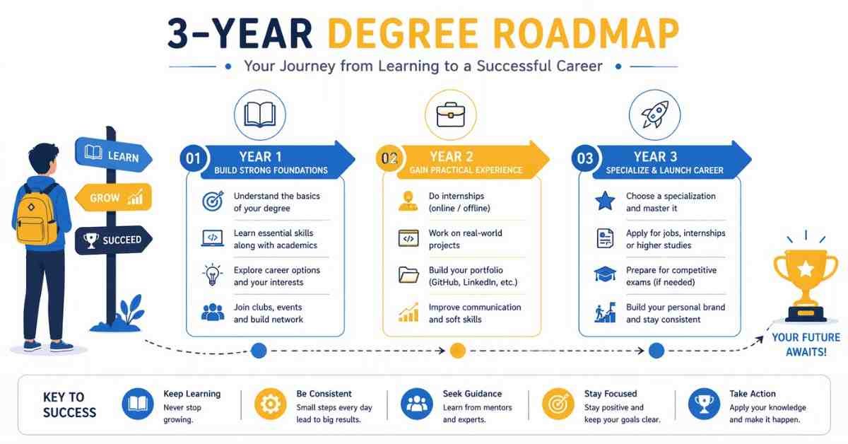 Three year degree roadmap