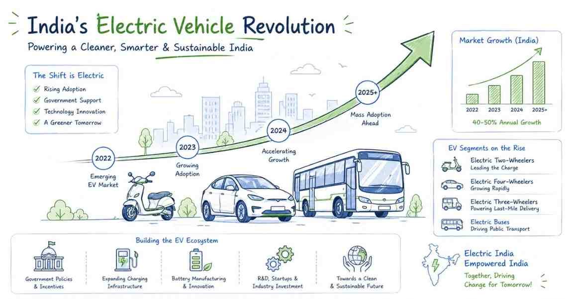 India EV adoption growth scene