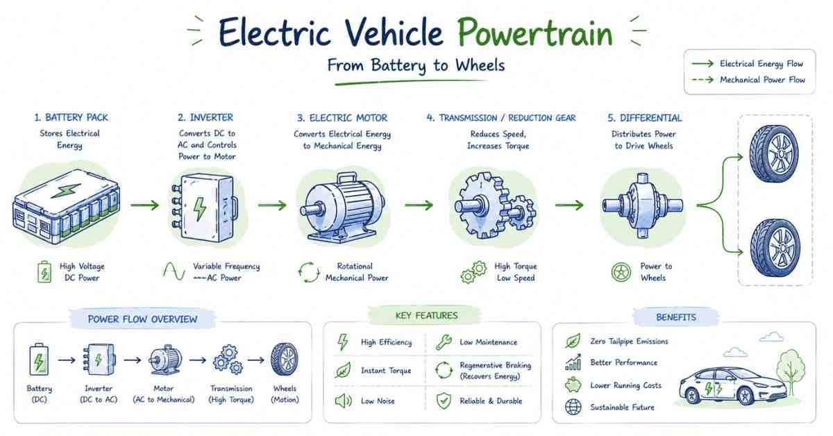 Motor + inverter + drivetrain