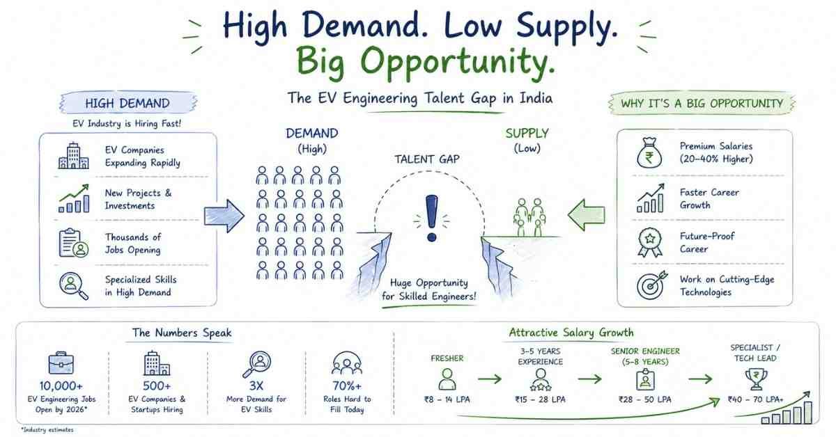 Demand vs supply gap visual