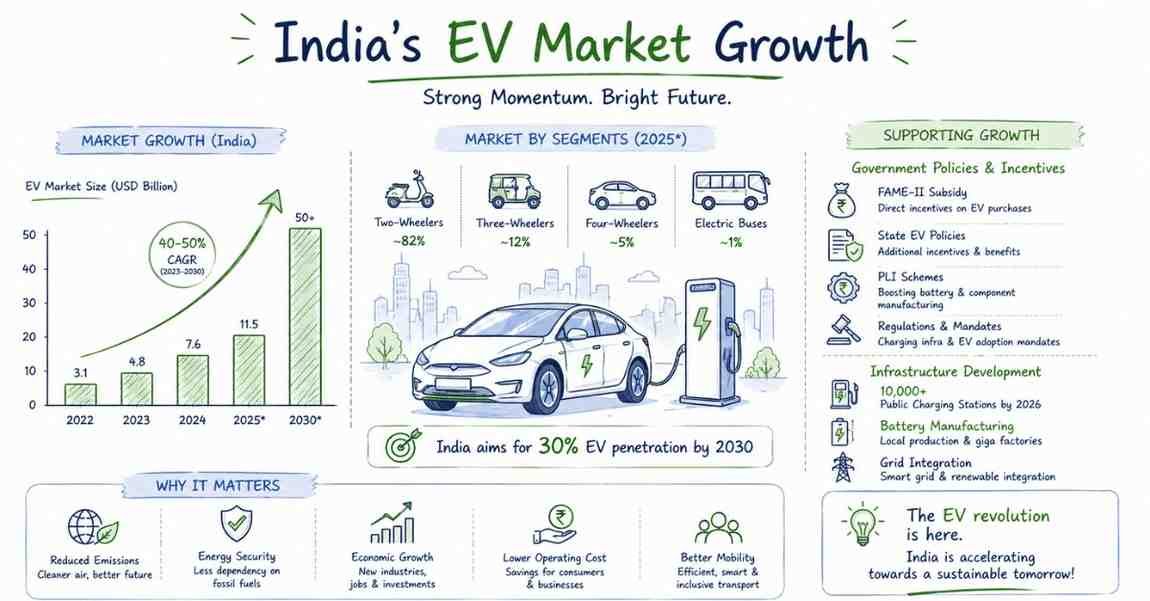 Market growth + government push infographic