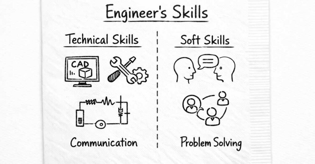 Technical vs soft skills split