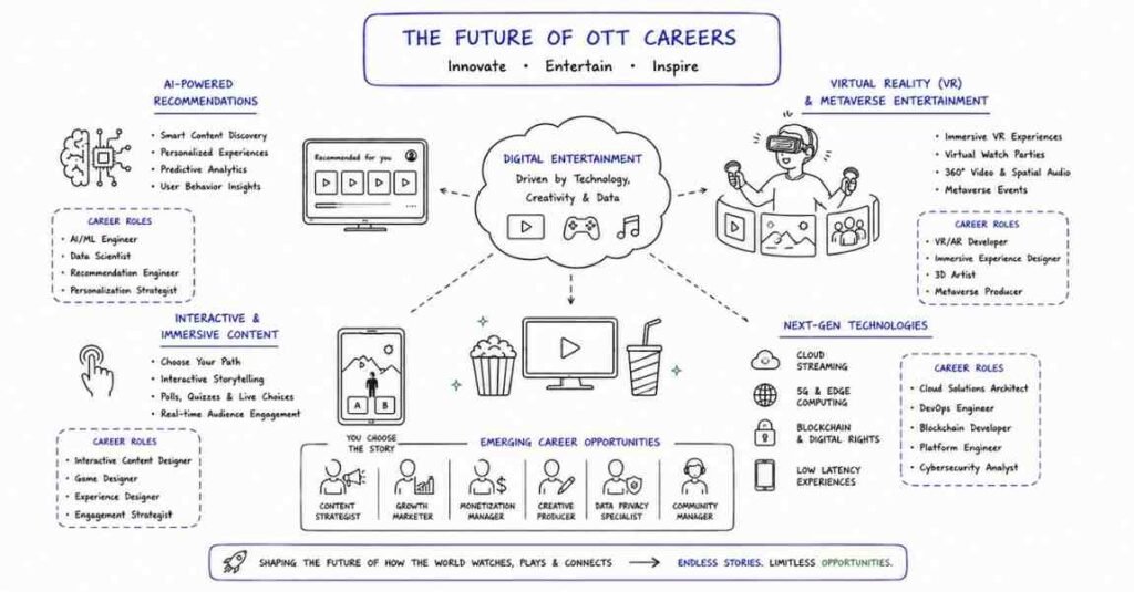 "Future of OTT platform careers with AI streaming technology and interactive entertainment"