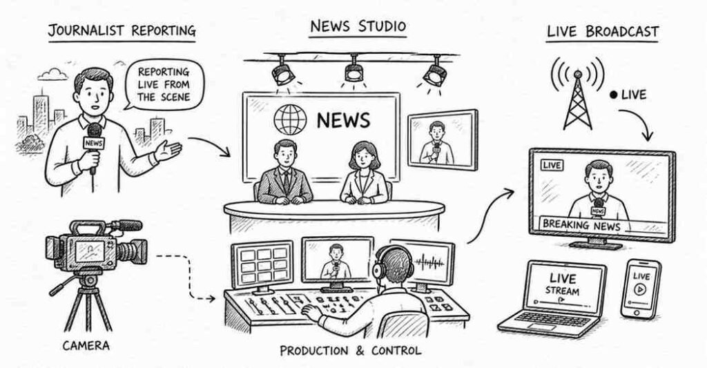 News studio + reporting