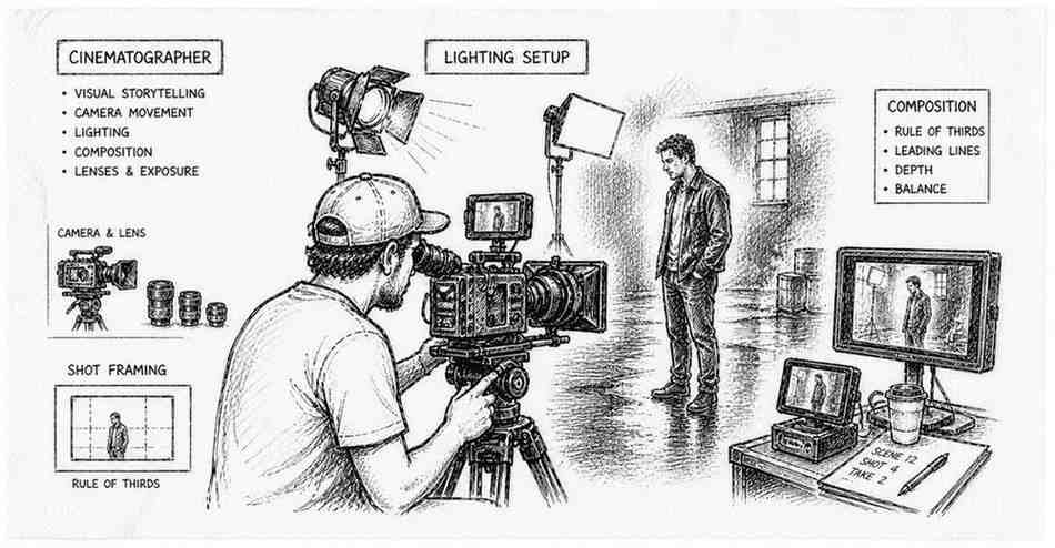 Camera + lighting setup