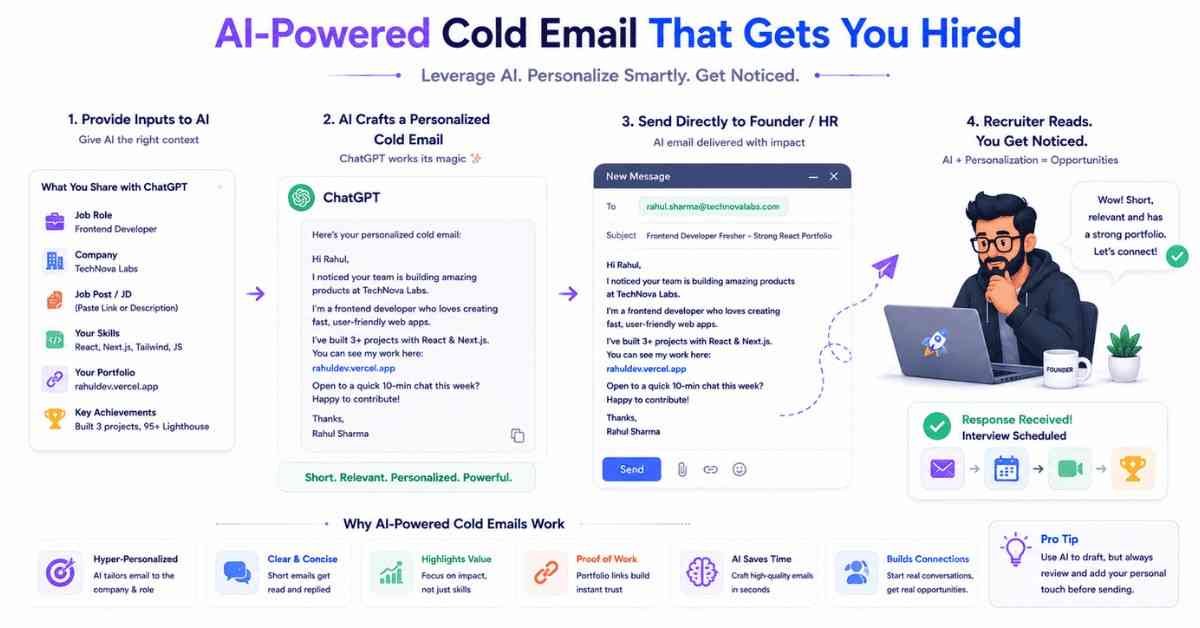 ChatGPT generating customized cold email