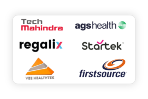 Tech Mahindra, AGS Health, Regalix, Startek, Vee Health Tek and First Source Flm Walk-in Drives