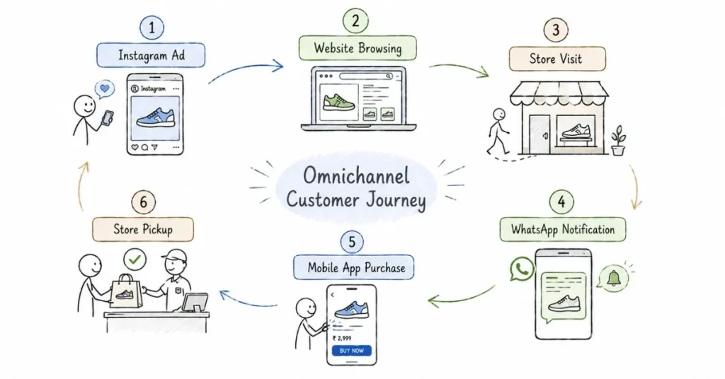 Omnichannel customer journey across digital and physical retail channels | FLM | FrontlinesEduTech