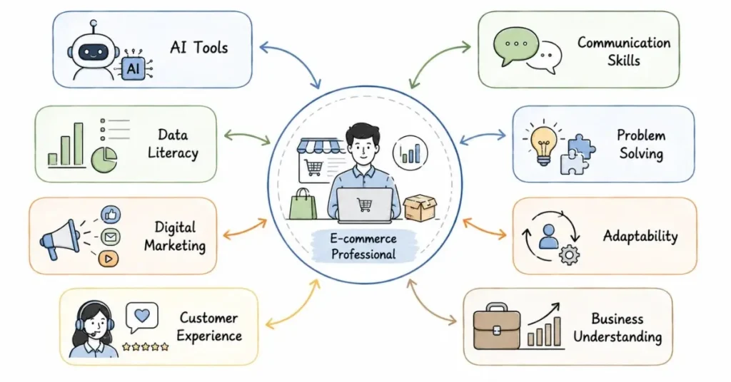Essential e-commerce skills framework for professionals in 2026 | FLM | FrontlinesEduTech