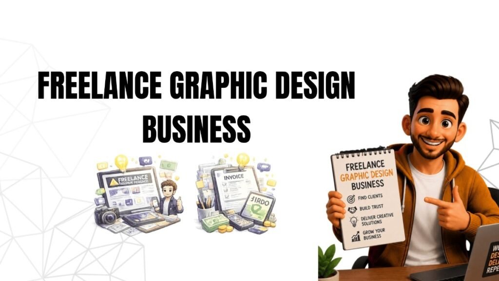 Freelance Graphic Designer Working with Clients