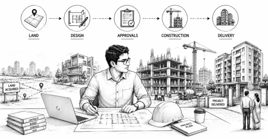 real estate development project manager India | flm | frontlines edutech
