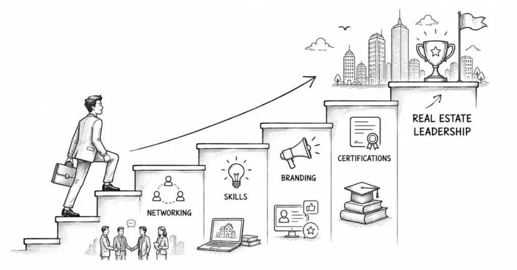 real estate career growth ladder | Flm | frontlines edutech