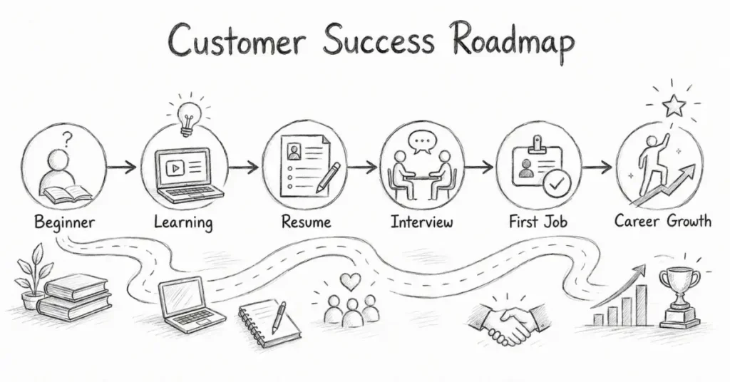 Start Customer Success Career roadmap. | FLM | FrontlinesEduTech