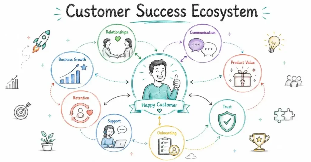 Customer Success Metrics ecosystem. | FLM | FrontlinesEduTech