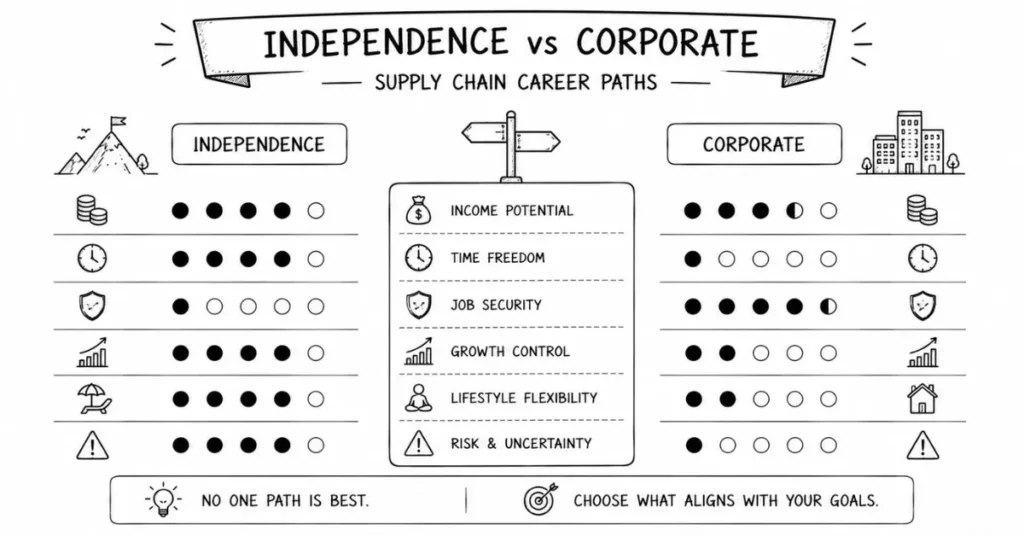 independent supply chain career decision