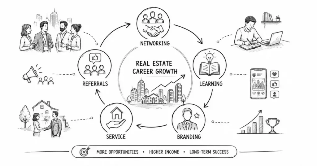 real estate success flywheel | flm | frontlines edutech
