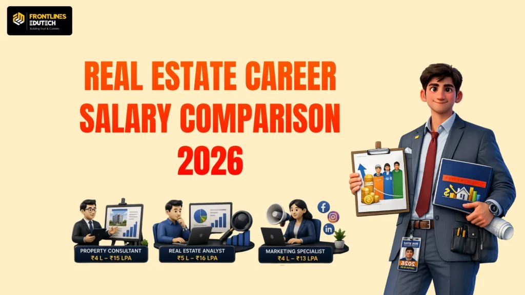 REAL ESTATE CAREER SALARY COMPARISON | flm | frontlines edutech
