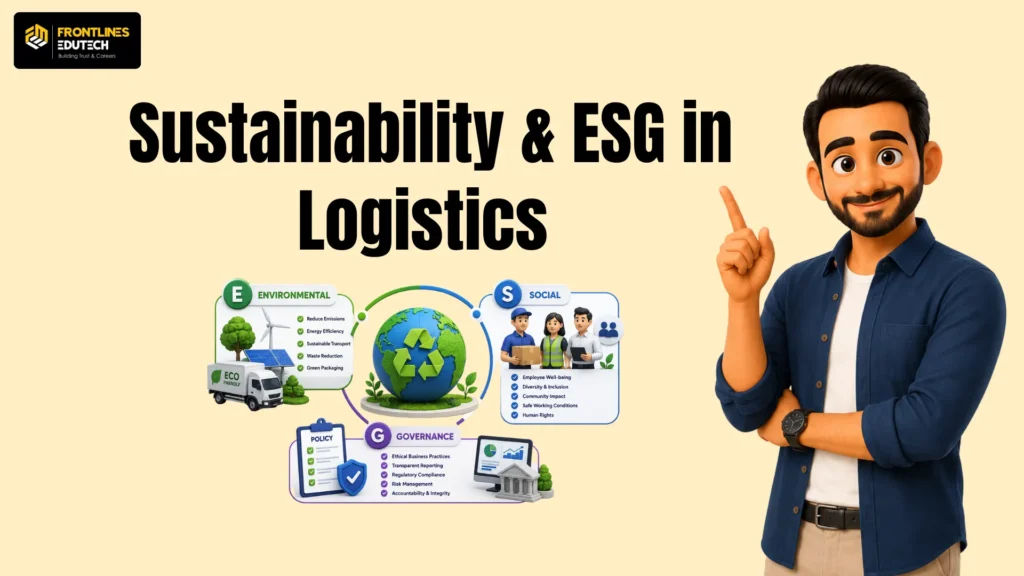 Green Supply Chain Careers : Sustainability & ESG in Logistics | flm | frontlines edutech