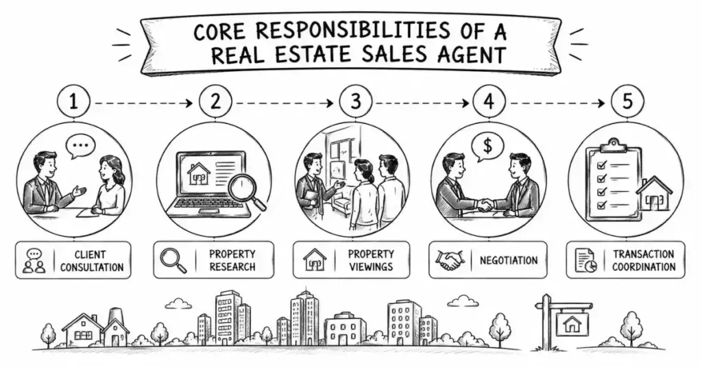 real estate sales agent responsibilities | flm | frontlines edutech