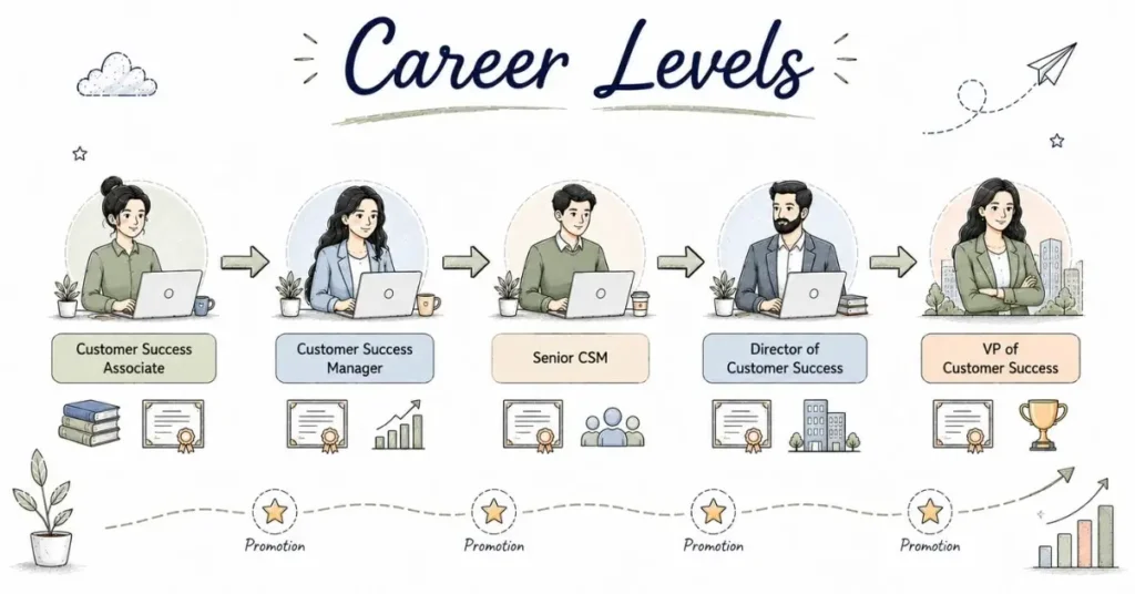 Customer Success Salary by career level. | FLM | FrontlinesEduTech