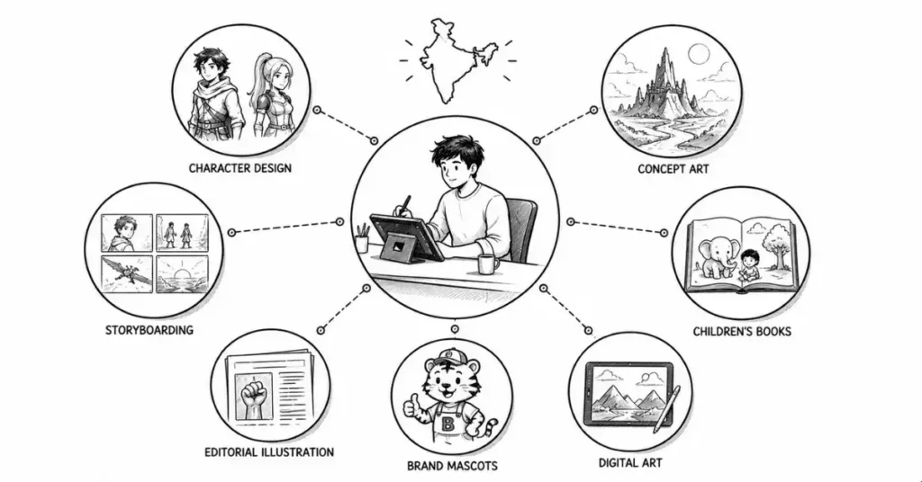 digital illustration career paths