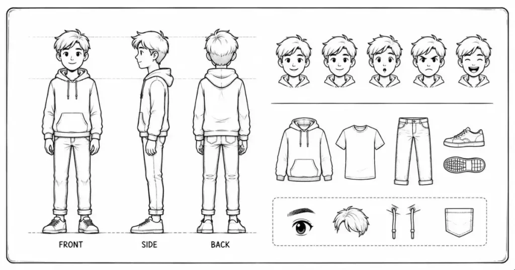 character design sheet