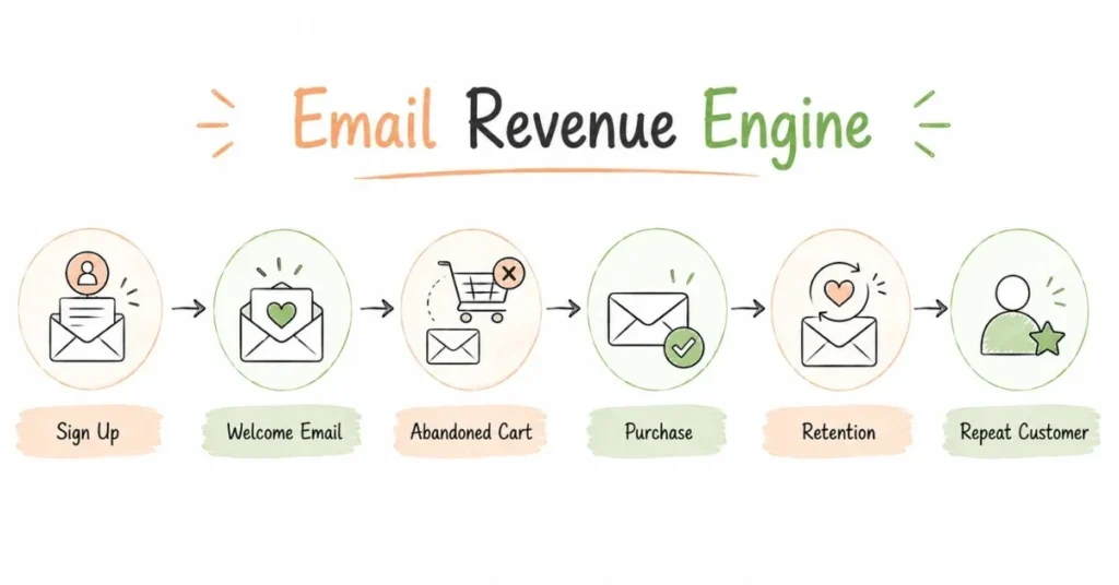 Email marketing automation journey for customer retention and revenue growth | FLM | FrontlinesEduTech