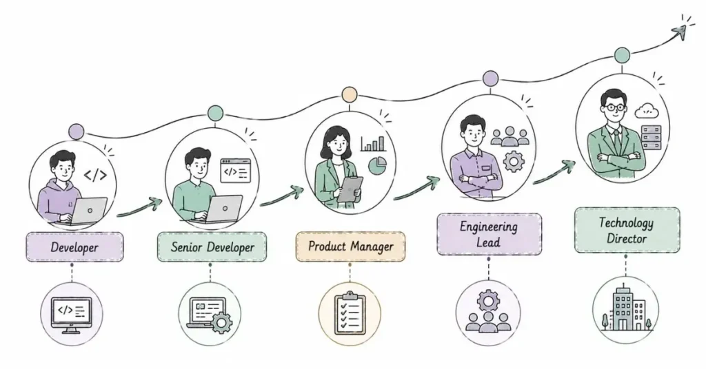 Retail technology and product management salary progression | FLM | FrontlinesEduTech