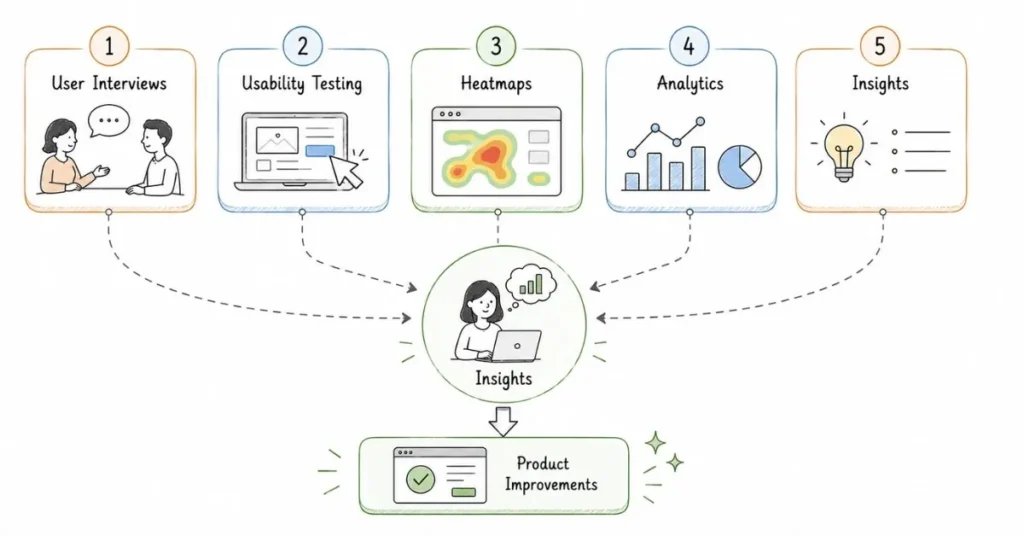 UX research process for improving customer journeys | FLM | FrontlinesEduTech