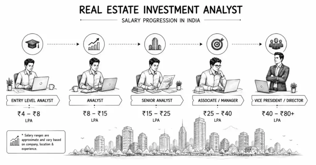 real estate investment analyst salary India
