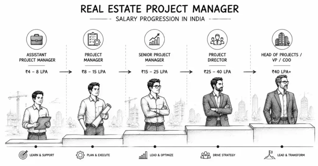 real estate project manager salary India
