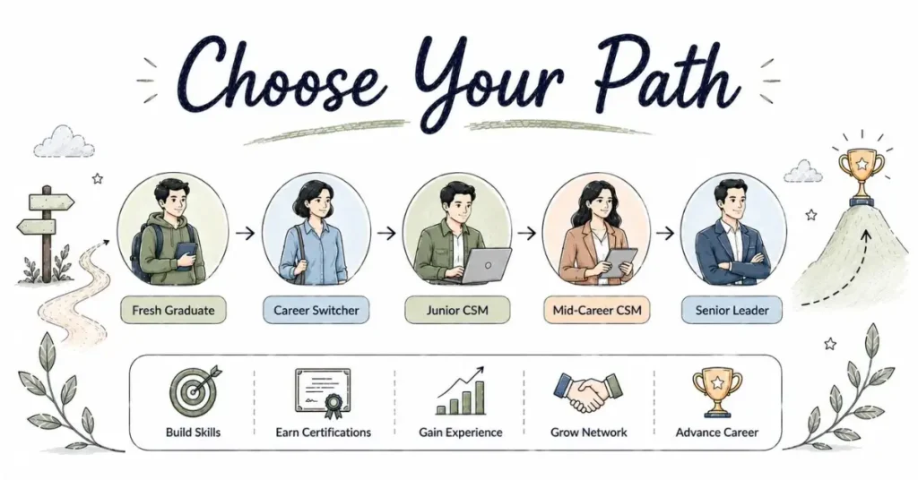 Customer Success Certification by career stage. | FLM | FrontlinesEduTech