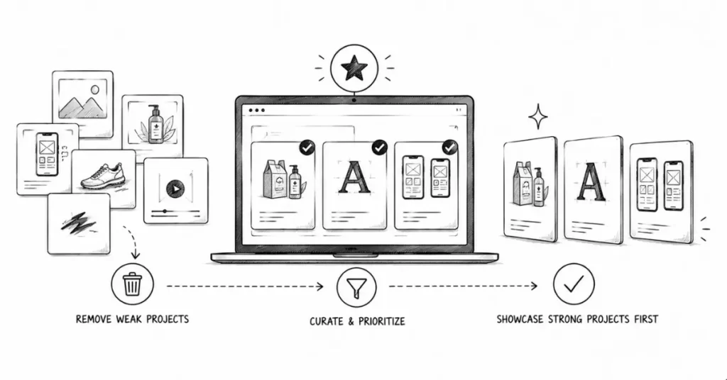 curating a graphic design portfolio